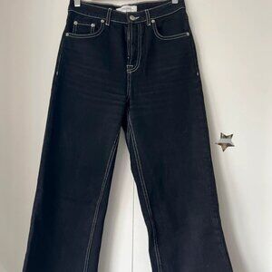 Zara Black Denim Trousers